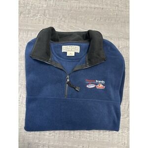 Vintage Hostess Brands Fleece Pullover‎ Men's L 1/4 Zip Workwear Timberline
